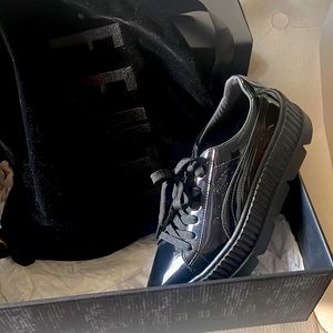Puma fenty patent creeper pointy shoes